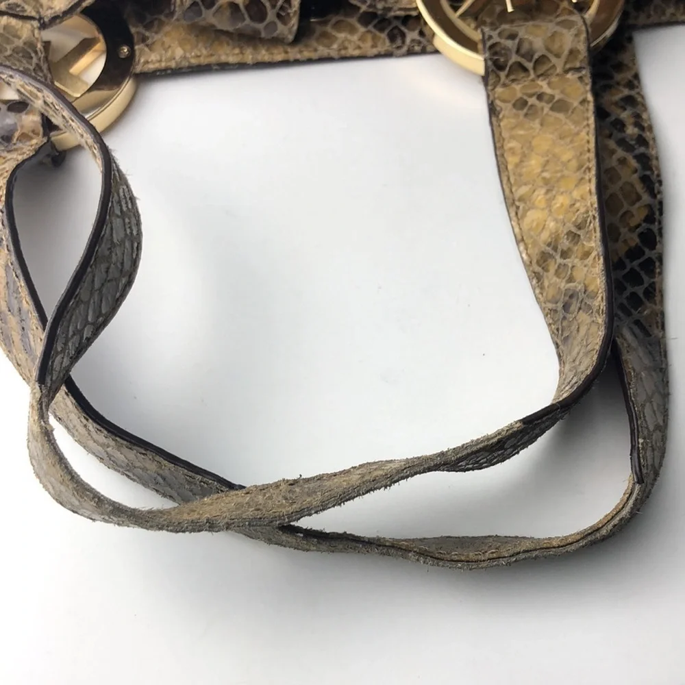 Michael Kors Fulton Snake Shoulder Bag